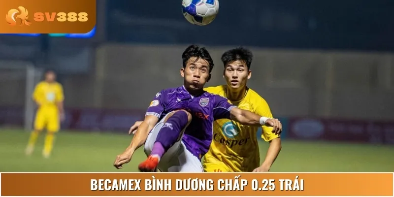 Becamex Bình Dương chấp 0.25 trái, cửa trên với ưu thế nhẹ nhàng