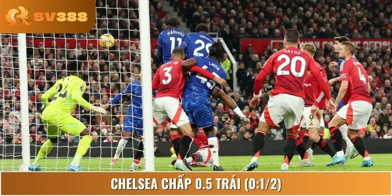 Đội tuyển Chelsea sẽ chấp 0.5 trái (0:1/2) trong trận đấu này