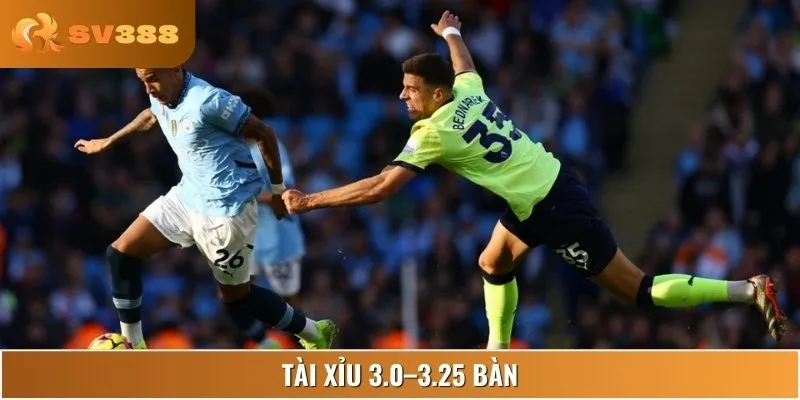 Soi kèo Tài xỉu 3.0–3.25 bàn của Southampton vs Manchester City