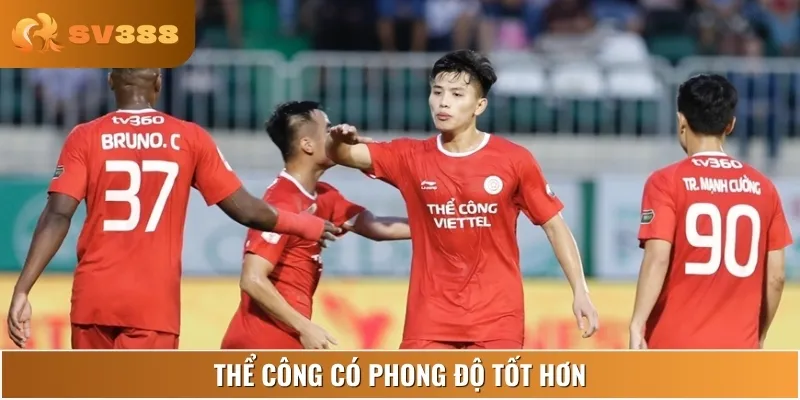 Thể Công thể hiện phong độ vượt trội hơn so với TP Hồ Chí Minh