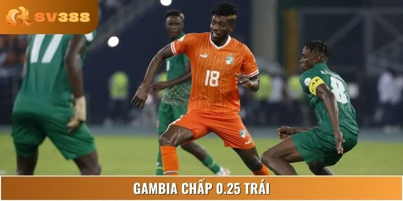 Kèo châu Á nghiêng nhẹ về Gambia, thể hiện ưu thế sân nhà nhỏ